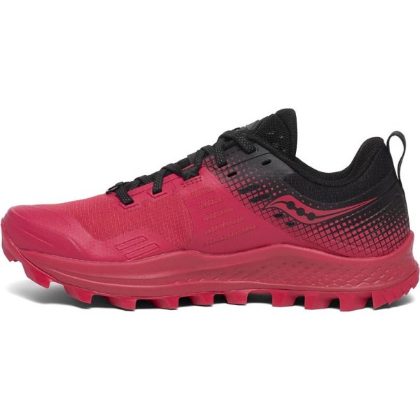Saucony Peregrine 10 ST - Womens Trail Running Shoes - Barberry/Black