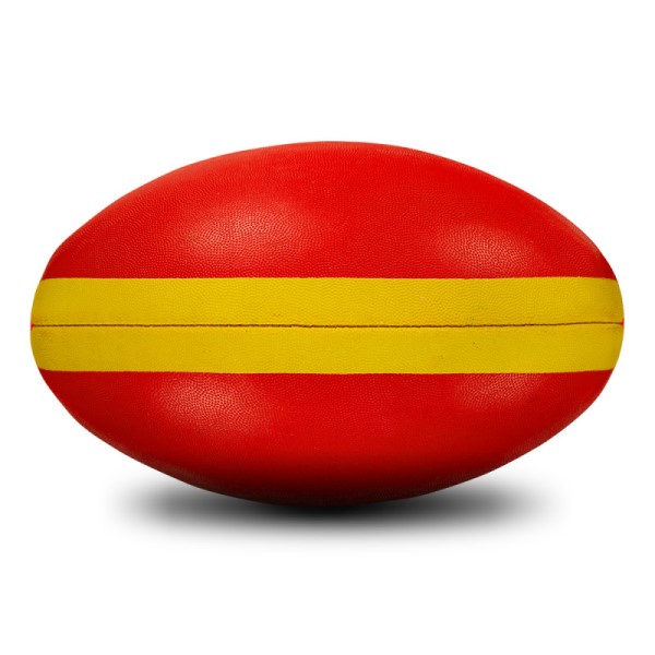 Sherrin Precision Synthetic Football - Size 4 - Red/Yellow