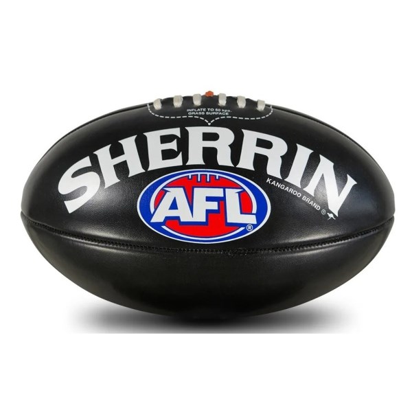 Sherrin PVC 20 AFL Replica Mini Football - All Black
