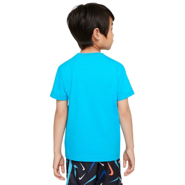 Nike Junior Swooshfetti Kids Boys T-Shirt - Chlorine/Blue