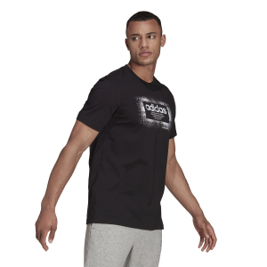 Adidas Spray Box Graphic Mens T-Shirt - Black/White