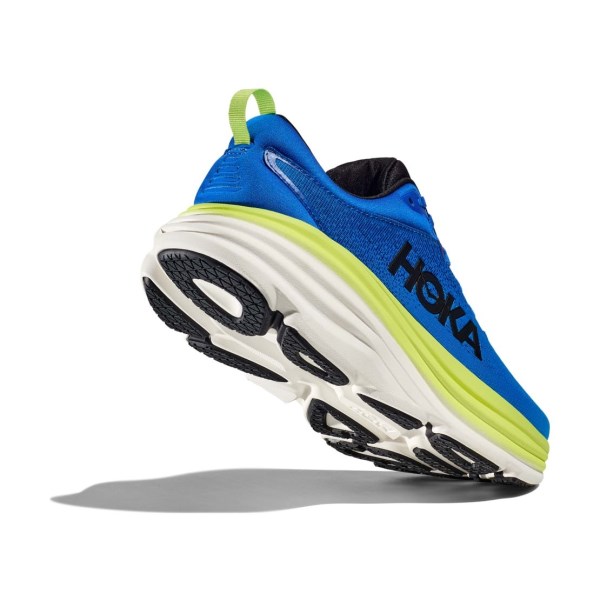 Hoka Bondi 8 - Mens Running Shoes - Electric Cobalt/Lettuce