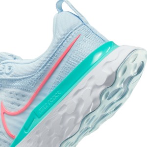 Nike React Infinity Run Flyknit 2 - Womens Running Shoes - Blue Tint/Lava Glow/Dynamic Turq