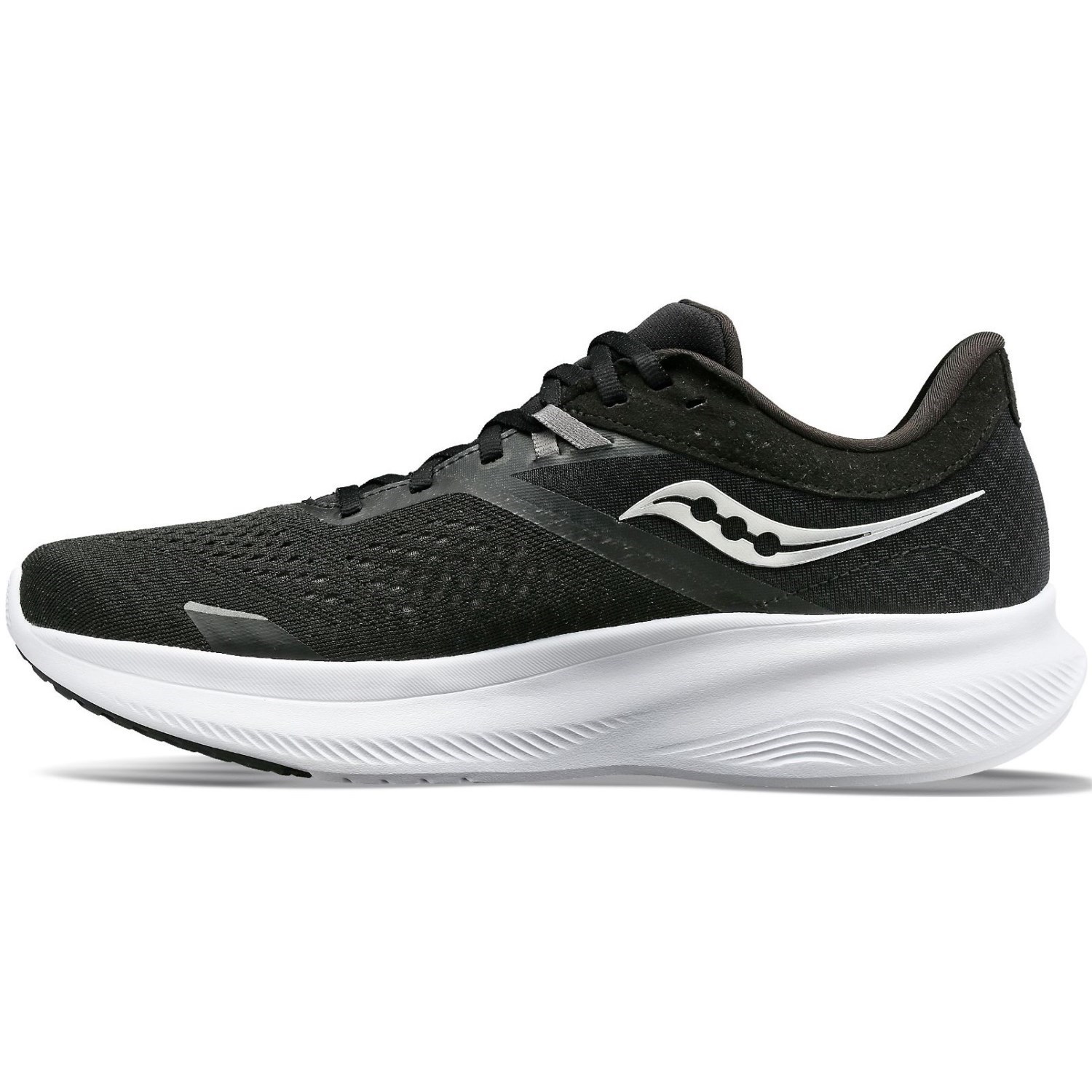 Saucony Ride 16 - Mens Running Shoes - Black/White | Sportitude