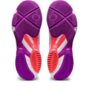 Asics Netburner Ballistic FF 3 - Womens Netball Shoes - White/Flash Coral