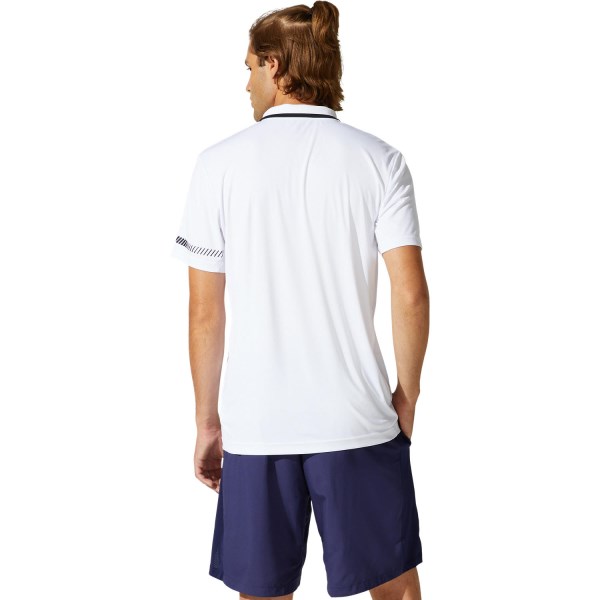 Asics Court Polo Mens Training T-Shirt - Brilliant White