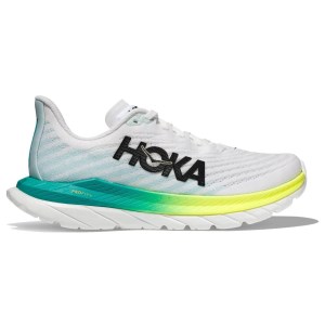 Hoka Mach 5 - Womens Running Shoes - White/Blue Glass