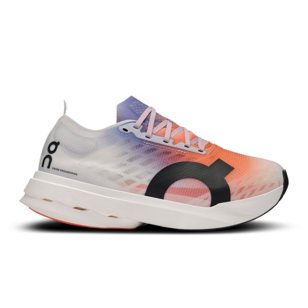 On Running Cloudboom Strike - Womens Road Racing Shoes - White/Flame