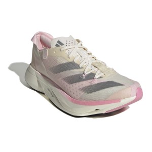Adidas Adizero Adios Pro 3 - Womens Road Racing Shoes - Cloud White/Silver Met/Clear Pink