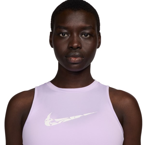 Nike One Graphic Womens Running Tank Top - Lilac Bloom/White