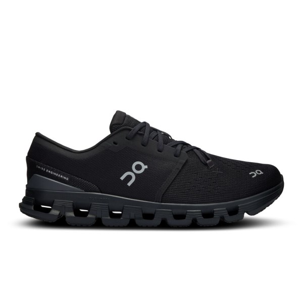 On Cloud X 4 - Mens Running Shoes - Black/Eclipse