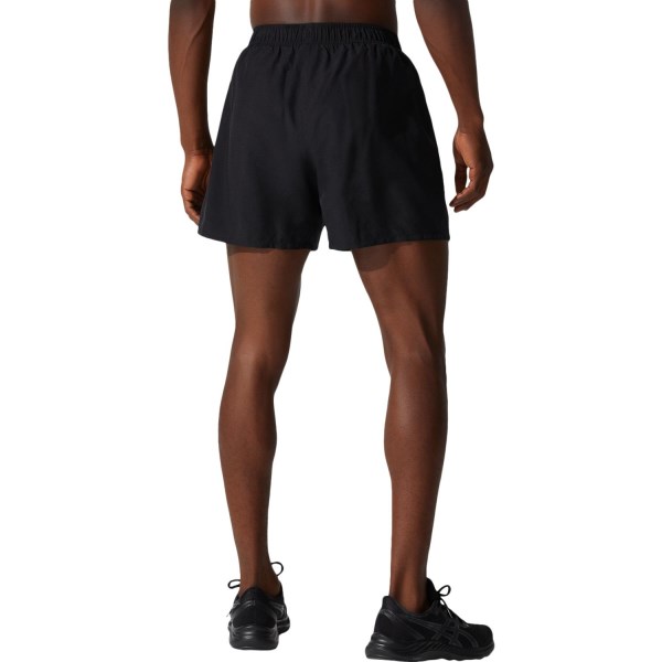 Asics Silver 5 Inch Mens Running Shorts - Performance Black/Graphite Grey