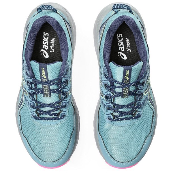 Asics Gel Venture 9 - Womens Trail Running Shoes - Gris Blue/Deep Ocean
