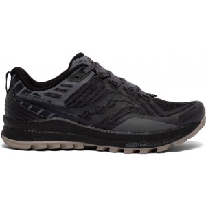 Saucony Xodus 11 - Mens Trail Running Shoes - Black/Gravel