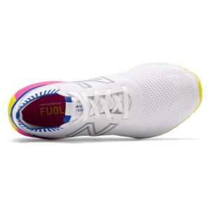 New Balance FuelCell Echo - Womens Running Shoes - White/Pink/Yellow/Blue