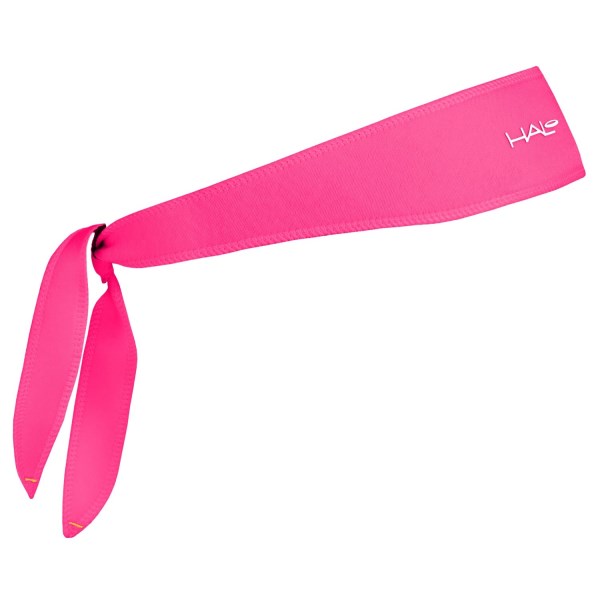 Halo I SweatBlock Headband - Tie Version - Bright Pink