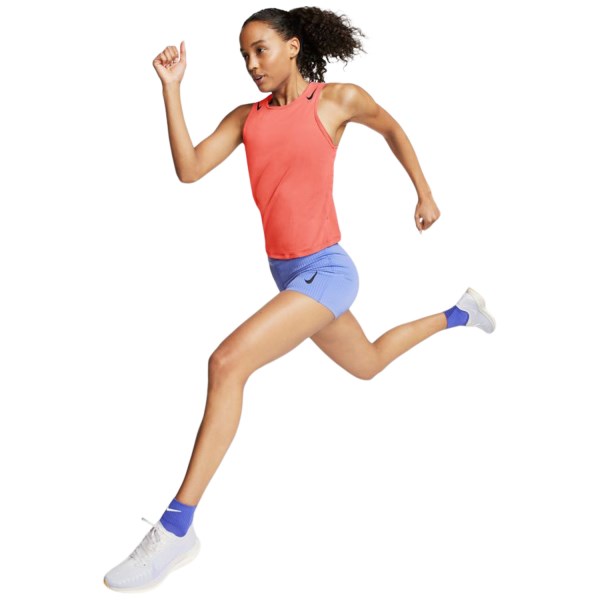 Nike AeroSwift Womens Running Singlet - Bright Mango/Black