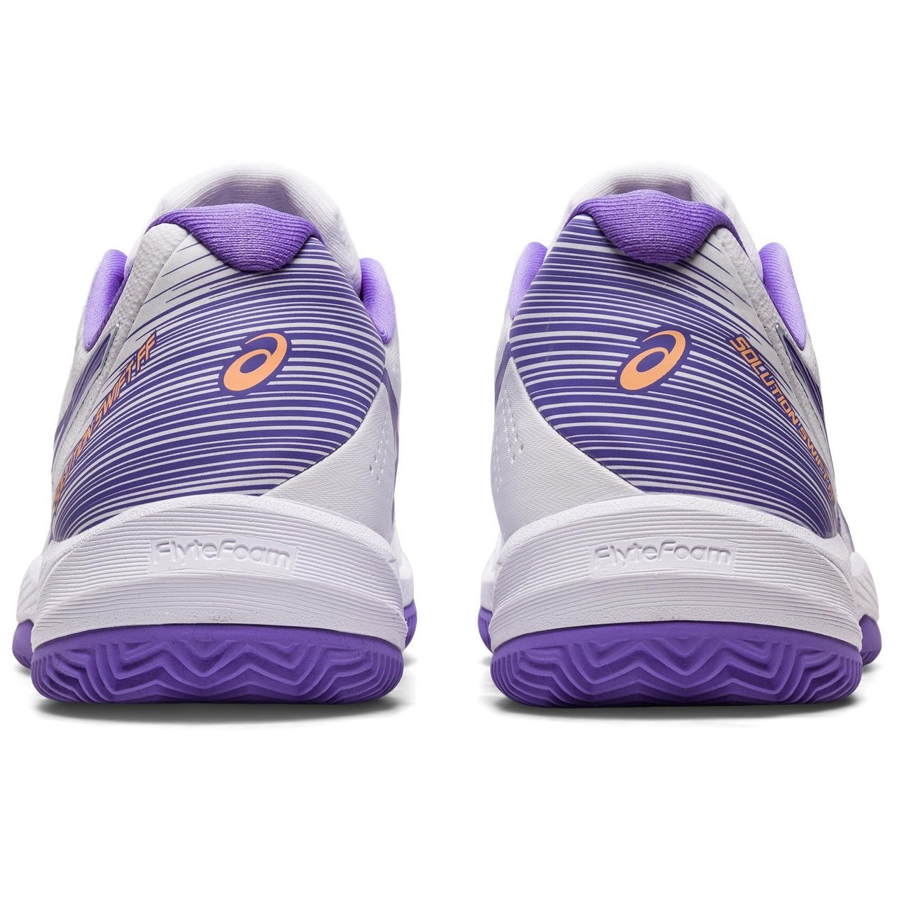 Asics Solution Swift FF Clay - Womens Tennis Shoes - White/Amethyst ...