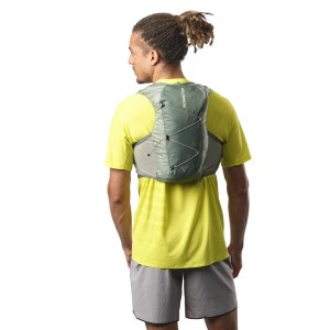 Salomon Active Skin 8 Set - Unisex Trail Running Vest With Flasks - Laurel Wreath/Lily Pad/Aloe Wash