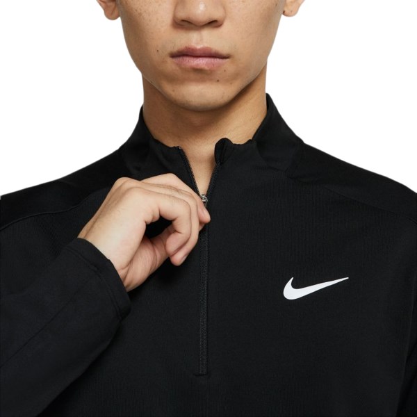 Nike Dri-Fit Element Half Zip Mens Running Top - Black/Reflective Silver