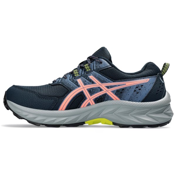 Asics Gel Venture 9 - Womens Trail Running Shoes - French Blue/Sun Coral