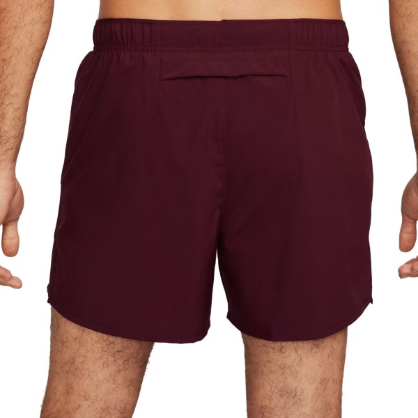 Nike Dri-Fit Challenger 5 Inch Brief-Lined Mens Running Shorts - Night Maroon/Reflective Silver