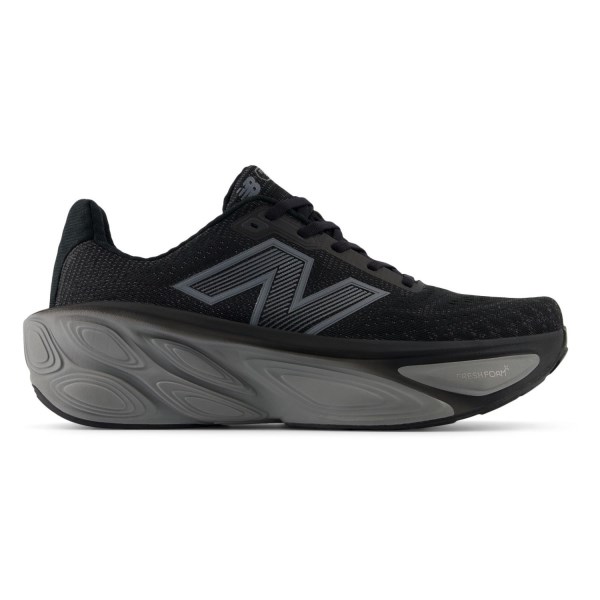 New Balance Fresh Foam X More v5 - Mens Running Shoes - Black/Linen/Silver Metallic