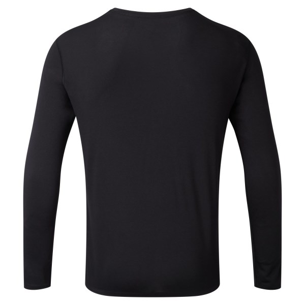 Ronhill Core Mens Long Sleeve Running T-Shirt - Black/Bright White