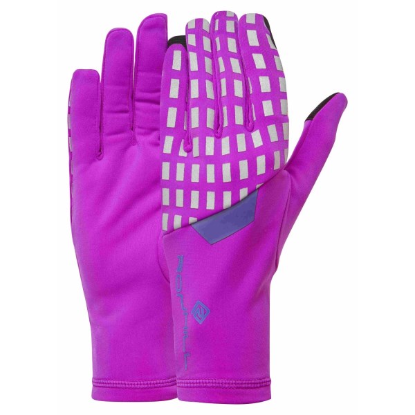 Ronhill After Hours Reflective Running Gloves - Purple