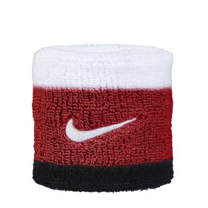 Nike Swoosh Wristbands - White/University Red/Black