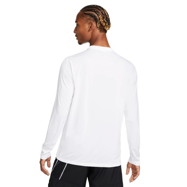 Nike Dri-Fit Legend Mens Training Long Sleeve Top - White/Black