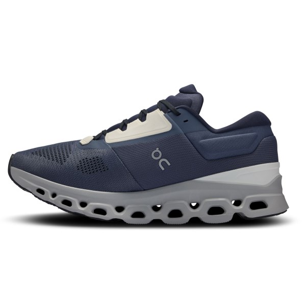 On Cloudstratus 3 - Mens Running Shoes - Metal/Glacier