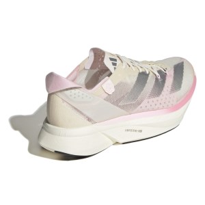 Adidas Adizero Adios Pro 3 - Mens Road Racing Shoes - Silver Met/White/Clear Pink