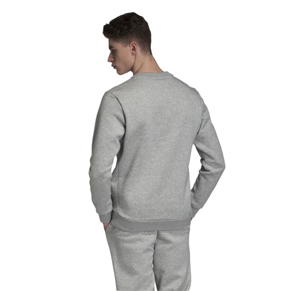 Adidas Badge Of Sport Fleece Crew Mens Sweatshirt - Medium Grey Heather