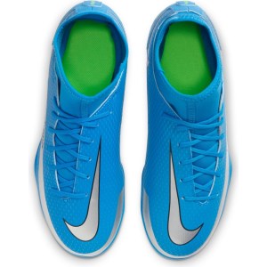 Nike Jr Phantom GT Club Dynamic Fit MG - Kids Football Boots - Photo Blue/Metallic Silver/Rage Green