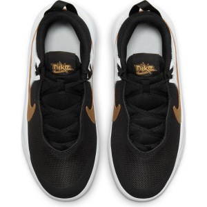 Nike Team Hustle D 10 GS - Kids Basketball Shoes - Black/Metallic Gold/White/Photon Dust