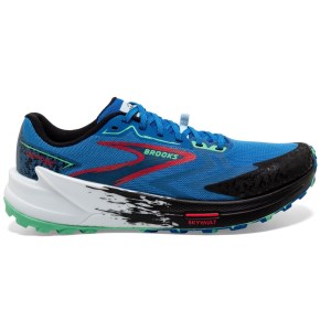 Brooks Catamount 3 - Mens Trail Running Shoes - Victoria Blue/Spring Bud