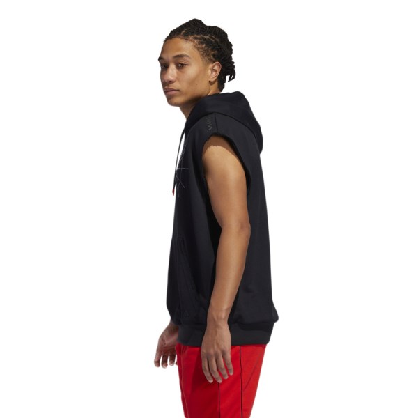 Adidas D.O.N. Issue 2 Pullover Mens Basketball Sleeveless Hoodie - Black