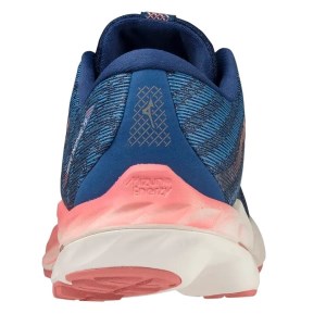 Mizuno Wave Inspire 19 - Womens Running Shoes - Blue Quartz/Peach Bud/Estate Blue