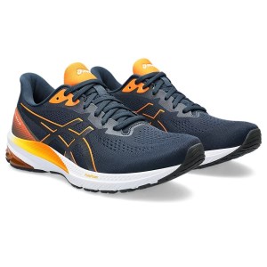 Asics GT-1000 12 - Mens Running Shoes - French Blue/Bright Orange