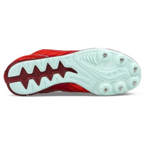 Saucony Vendetta - Womens Long Distance Track Spikes - Red/Blue