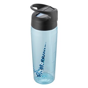 Nike TR Hypercharge Straw Graphic BPA Free Sport Water Bottle - 710ml - Copa/Anthracite/Blue