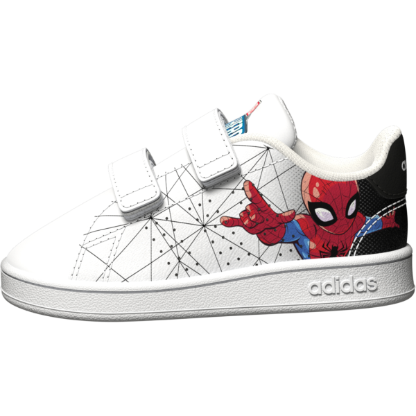 Adidas Advantage Spider-Man - Kids Sneakers - Cloud White/Core Black