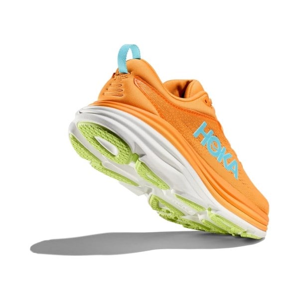 Hoka Bondi 8 - Womens Running Shoes - Solar Flare/Lettuce