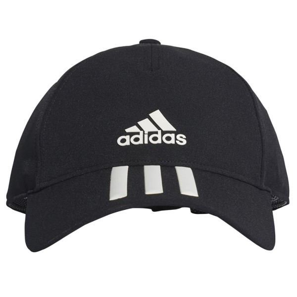 Adidas C40 3-Stripes Climalite Mens Running Cap - Black/White