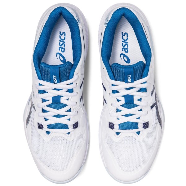 Asics Gel Tactic - Womens Indoor Court Shoes - White/Indigo Blue