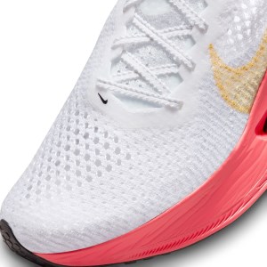 Nike ZoomX Vaporfly Next% 3 - Womens Road Racing Shoes - White/Topaz Gold/Sea Coral/Pure Platinum