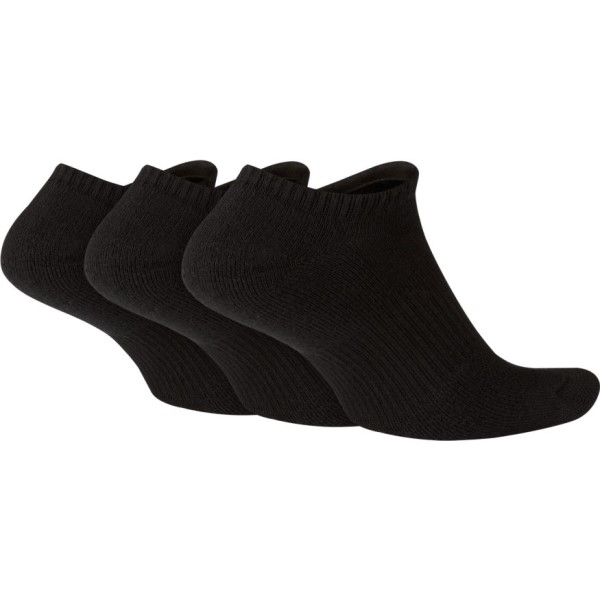 Nike Performance Cushion Unisex No Show Training Socks - 3 Pack - Black/White