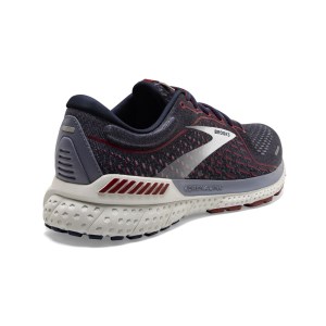 Brooks Adrenaline GTS 21 - Mens Running Shoes - Peacoat/Grey/Red