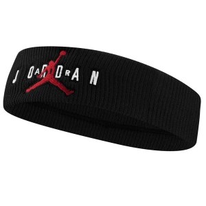 Jordan Jumpman Terry Basketball Headband - Black/Gym Red